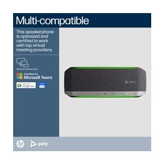 Poly Sync 40M Smart Speakerphone - Wireless Excellence for Crystal-Clear Calls (0197029590480)